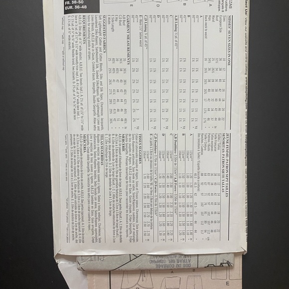 3/20 New Look 6572 , uncut (new) - Picture 2 of 2